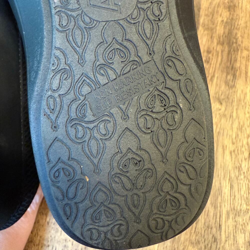 Alegria Duette Shoe Liquid Black Clog Slip-On Slip-Resistant Vegan Women Size 36 - Picture 9 of 11
